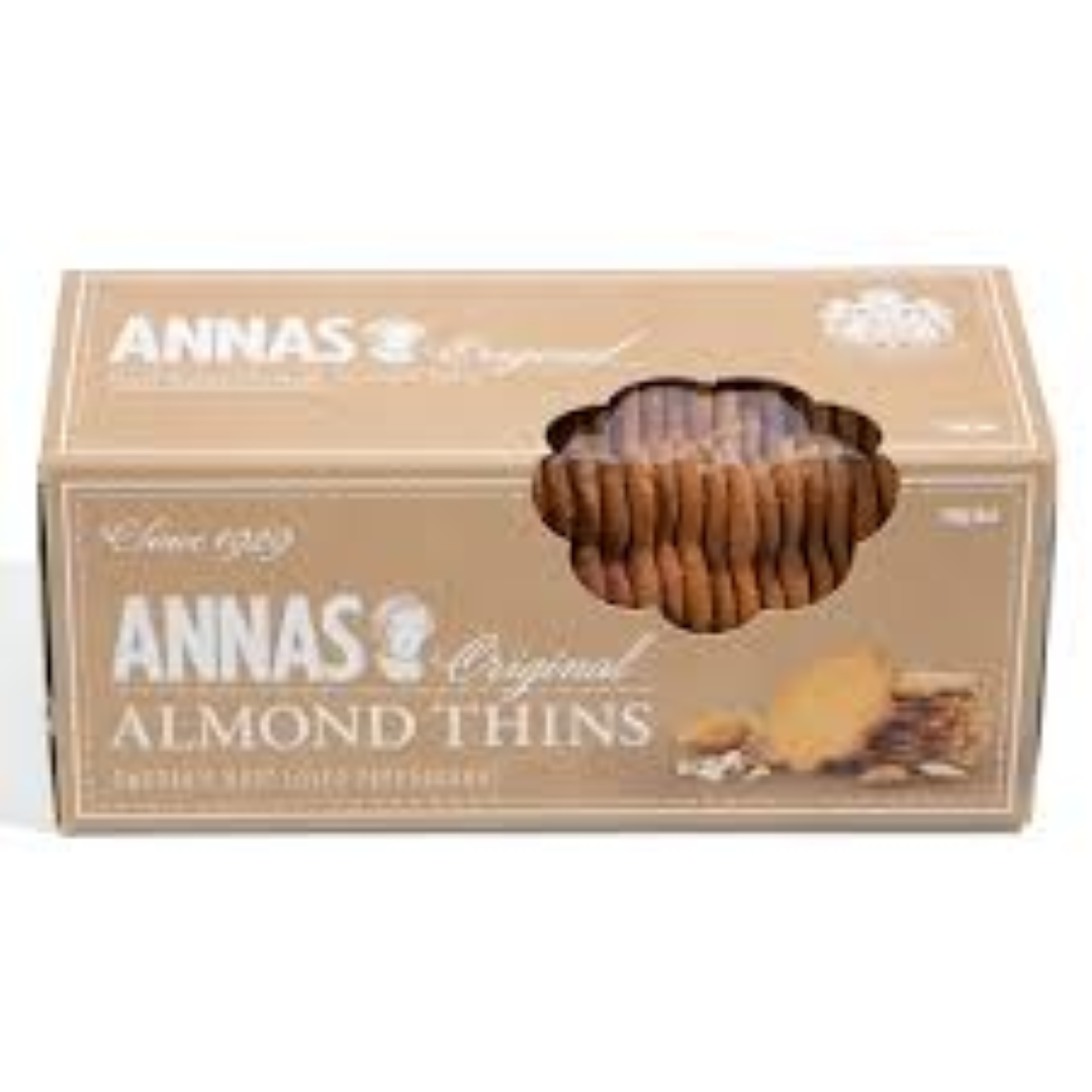 ANNAS ALMOND THINS 150G